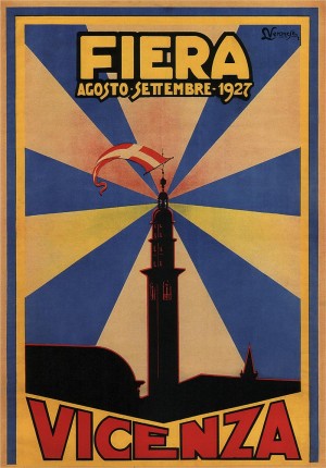 Fiera Vicenza 1927 travel poster